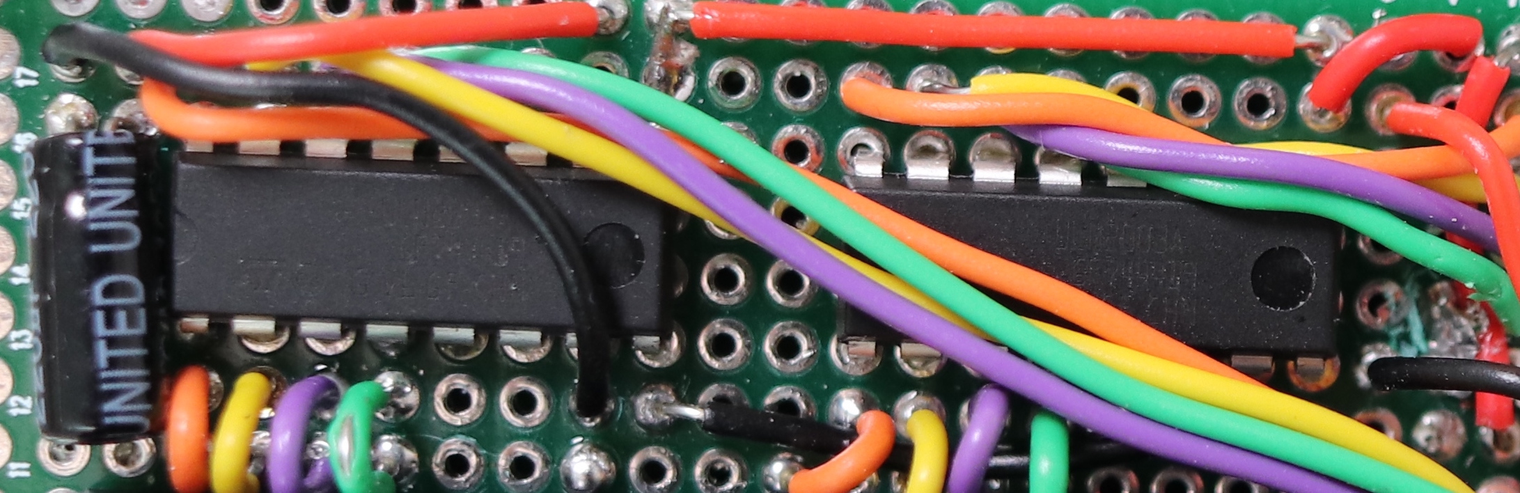 2x ULN2003A ICs are used as the motor driver