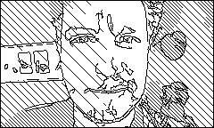 An example processed 1 bit image