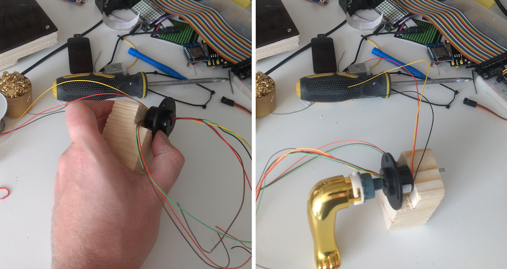 Assembling the slip ring.